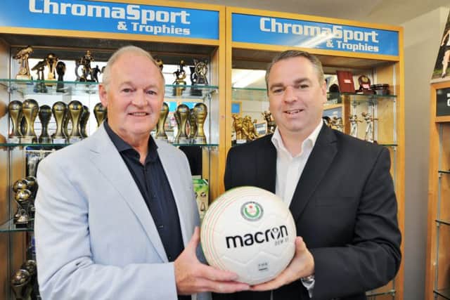 Peterborough & District Rep squad manager Darren Fogg (right).