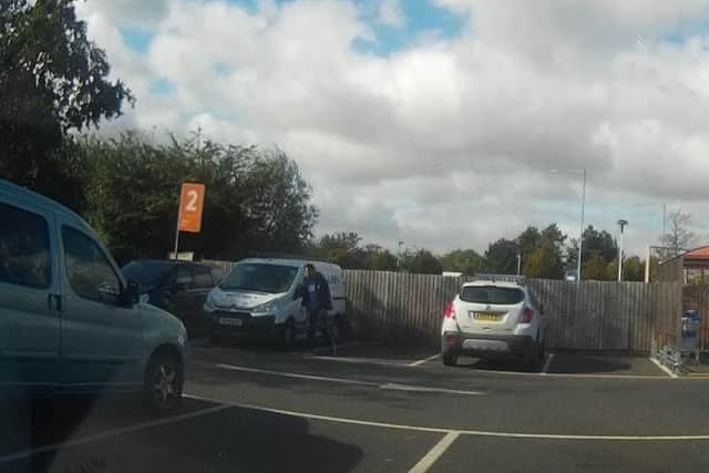 A dashcam image