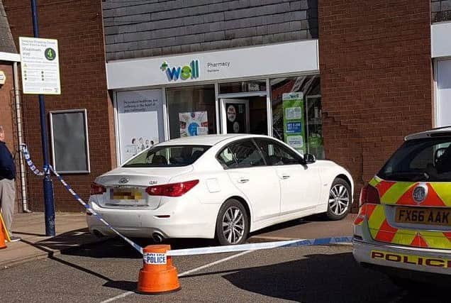 The scene of the crash in Market Deeping today. Photo: Andrew Bowell