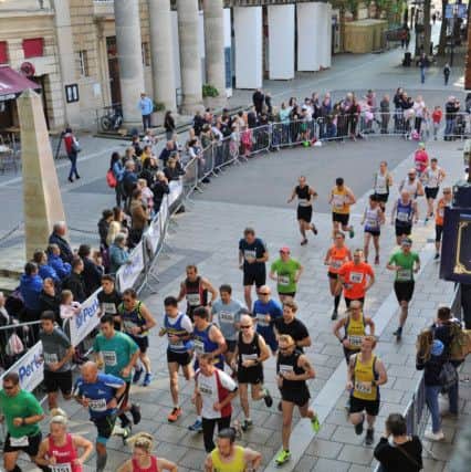 Perkins Great Eastern Run 2017 at the Embankment. Half marathon  runners EMN-170810-174515009