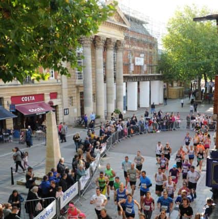 Perkins Great Eastern Run 2017 at the Embankment. Half marathon  runners EMN-170810-174527009