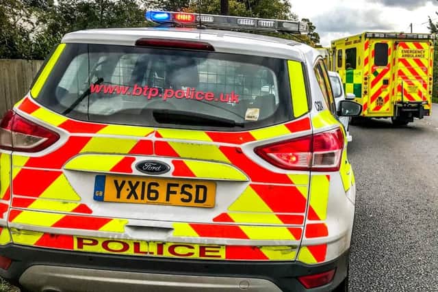 The scene of the crash on the A141 today. Photo: @Fencops