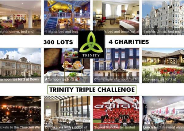 Stamford-based Trinity Event Solutions is running an online auction to raise money for four charities.