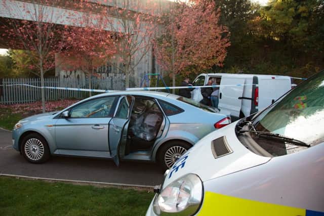 Police incident at a dead end,
Hawksbill Way, Peterborough
Tuesday 17 October 2017.
Picture by Terry Harris. THA