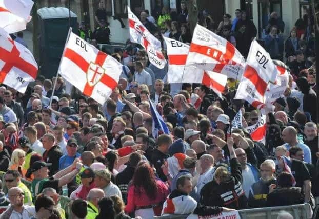 The EDL did not turn out in anything like the numbers seen in Peterborough in 2014