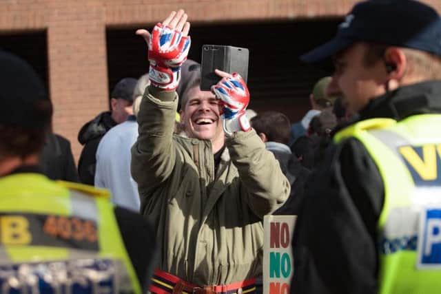 Protests in Peterborough passed off peacefully on Saturday