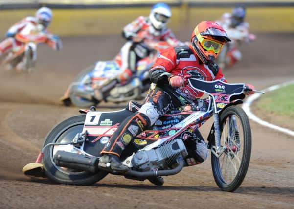 Scott Nicholls rides for Panthers in a cup final against Ipswich.
