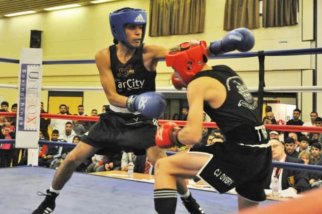Mustafa Rafiq stopped his opponent in the second round of bout eight, which was sponsored by Kevin Sanders Promotions.