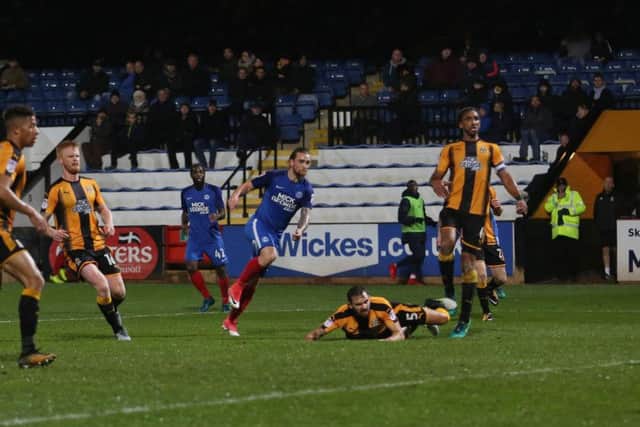 Action from Peterborough United's victory over Cambridge United last night. Photo: Joe Dent/theposh.com