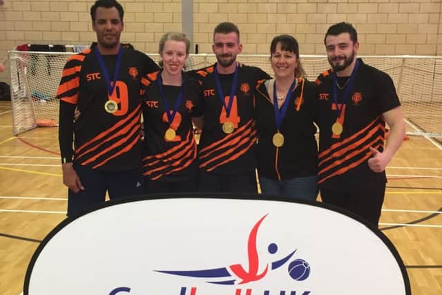 Pictured left to right are Filmon Eyassu, Georgie Bullen, Dom Roper, Emma Evans and Dan Roper