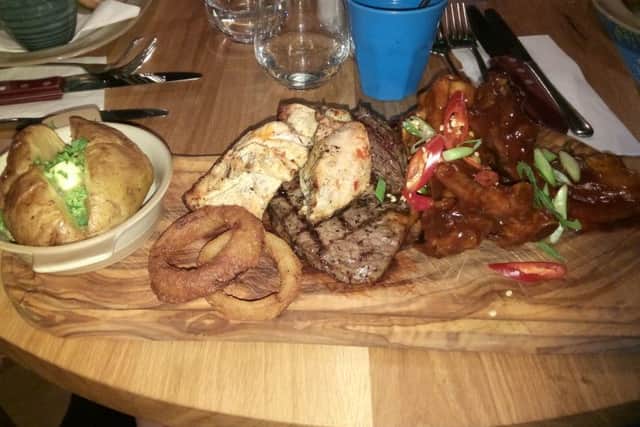 Brad Barnes dines at Middletons Steakhouse & Grill in Bridge Street, Peterborough