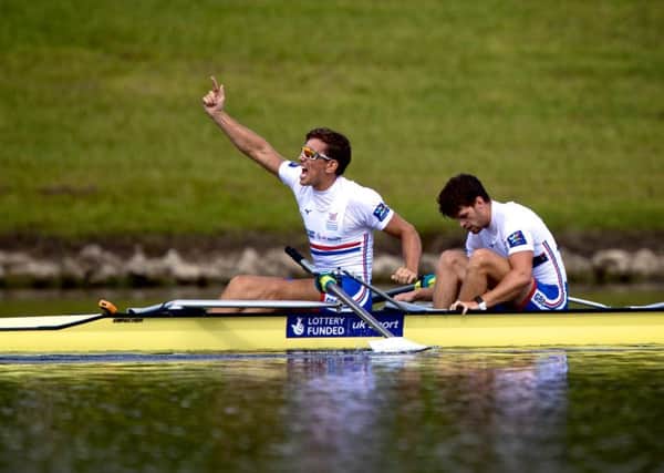James Fox after winning at the World Rowing Championship in Sarasota, Florida, in September. Picture: Naomi Baker