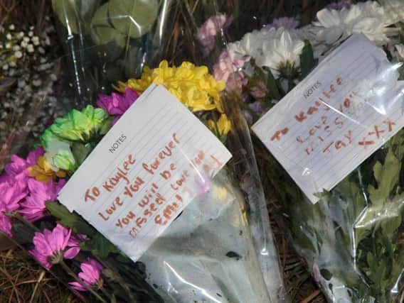 Tributes left at the scene of the tragedy. Photo: Terry Harris