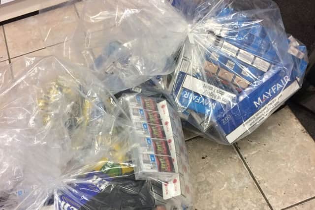 A photo of some of the seized cigarettes from Peterborough City Council