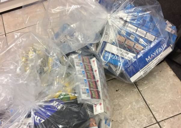 A photo of some of the seized cigarettes from Peterborough City Council