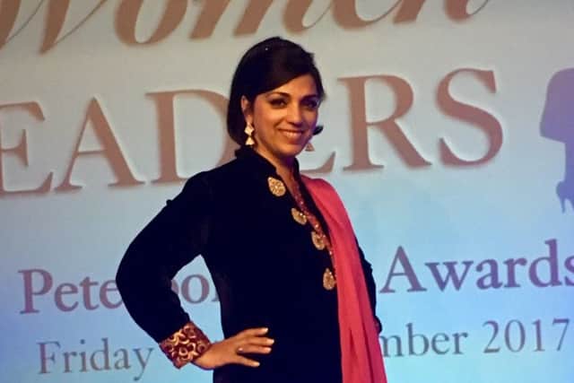 Parveen at the celebratory dinner