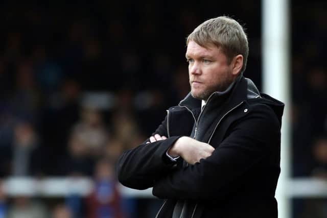 Posh manager Grant McCann watches his side slip to defeat at home to Blackpool. Photo: Joe Dent/theposh.com.